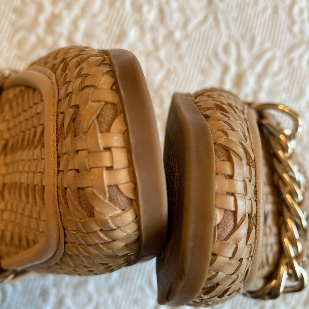 Steve Madden Tan Chain Loafers Flats - Picture 5 of 13